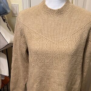 Isaac Mizrahi Tan Crew Neck Sweater